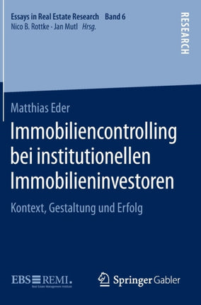 Immobiliencontrolling bei institutionellen