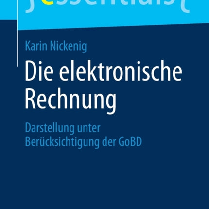 Die elektronische Rechnung: Darstellung unter
