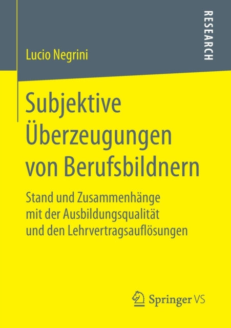 Subjektive Überzeugungen von Berufsbildnern: