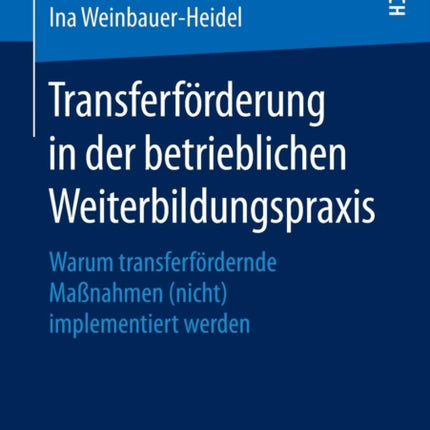 Transferförderung in der betrieblichen