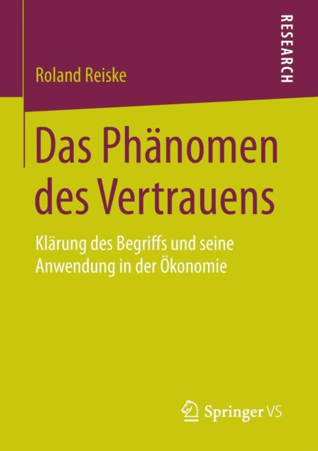 Das Phänomen des Vertrauens: Klärung des Begriffs