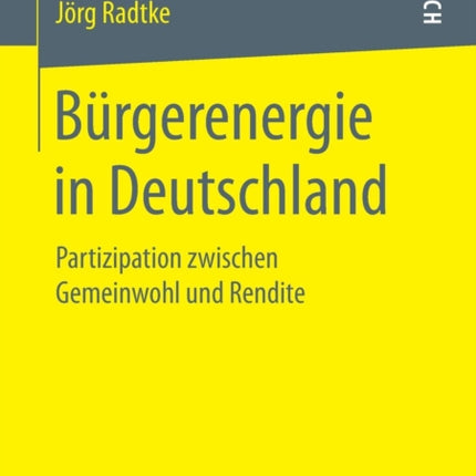 Bürgerenergie in Deutschland: Partizipation