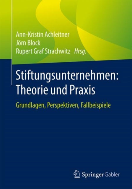 Stiftungsunternehmen: Theorie und Praxis: