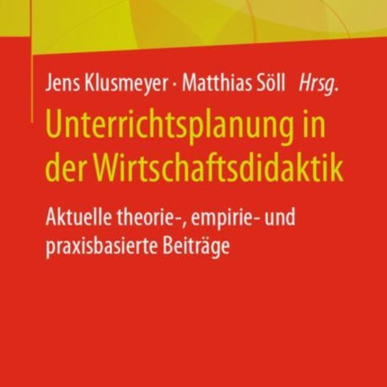 Unterrichtsplanung in der Wirtschaftsdidaktik: