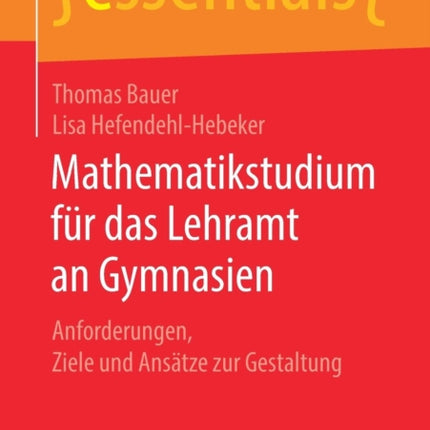 Mathematikstudium für das Lehramt an Gymnasien: