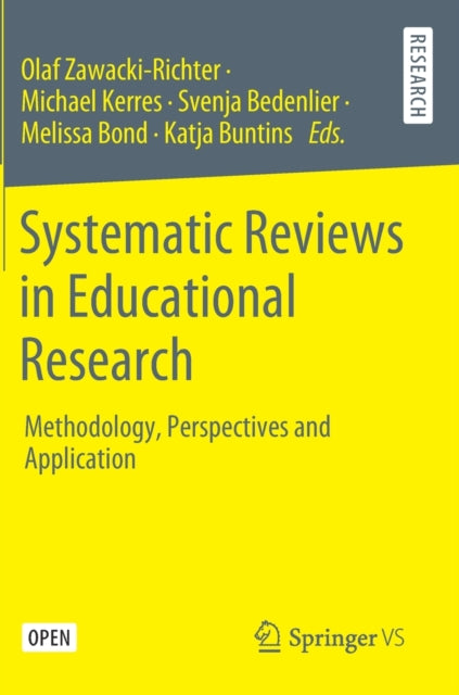 Systematic Reviews in Educational Research: Methodology, Perspectives and Application