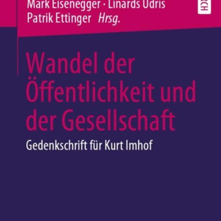 Wandel der Öffentlichkeit und der Gesellschaft: