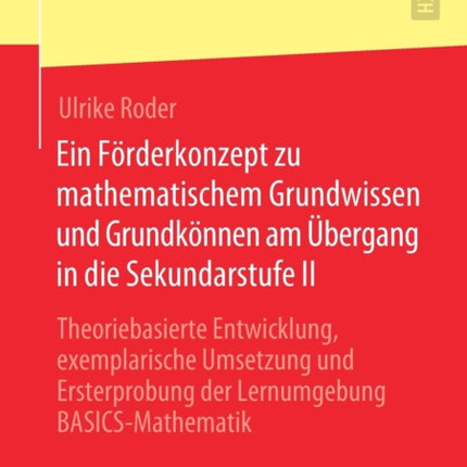 Ein Förderkonzept zu mathematischem Grundwissen