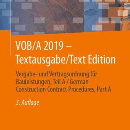 VOB/A 2019 - Textausgabe/Text Edition: Vergabe-