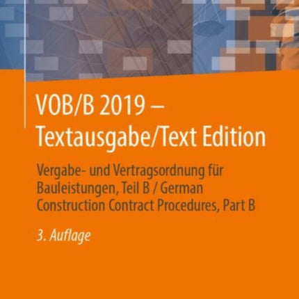 VOB/B 2019 - Textausgabe/Text Edition: Vergabe-