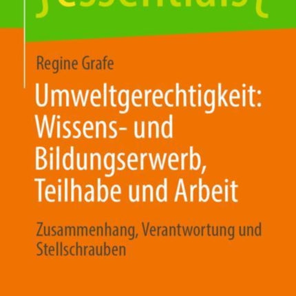 Umweltgerechtigkeit: Wissens- und Bildungserwerb,