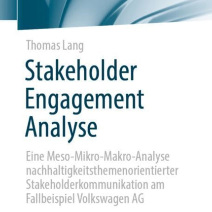 Stakeholder Engagement Analyse: Eine