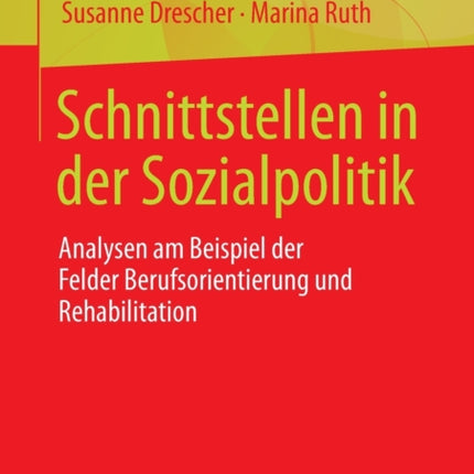 Schnittstellen in der Sozialpolitik: Analysen am Beispiel der Felder Berufsorientierung und Rehabilitation