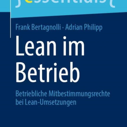 Lean im Betrieb: Betriebliche
