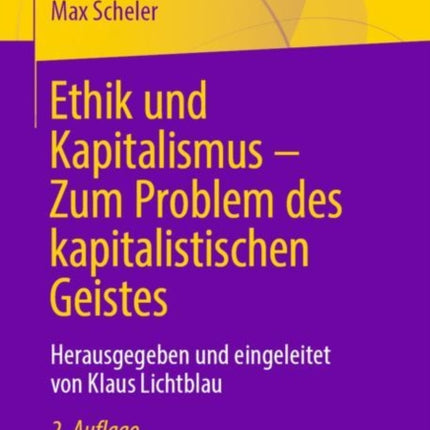 Ethik und Kapitalismus – Zum Problem des