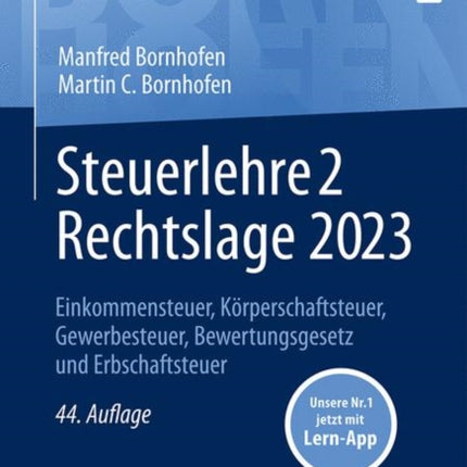 Steuerlehre 2 Rechtslage 2023