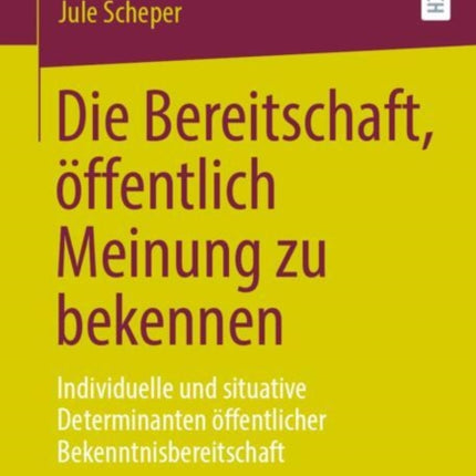 Die Bereitschaft öffentlich Meinung zu bekennen