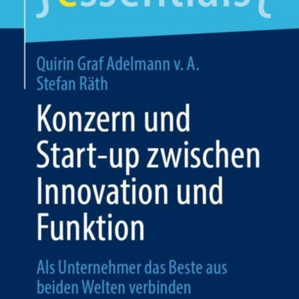 Konzern Und StartUp Zwischen Innovation Und