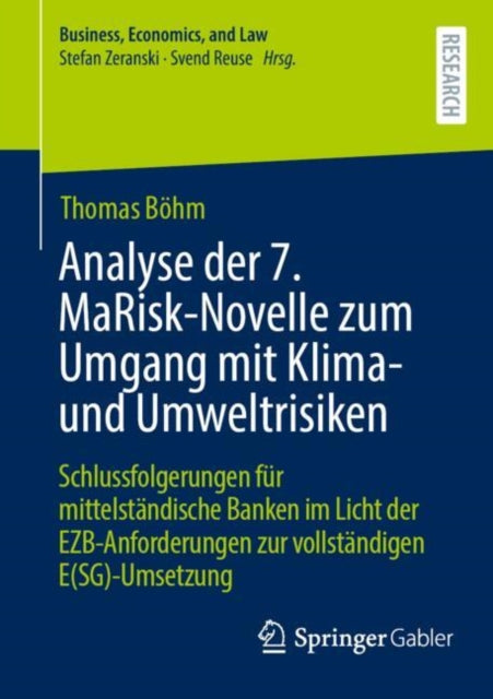 Analyse der 7. MaRiskNovelle zum Umgang mit Klima und Umweltrisiken