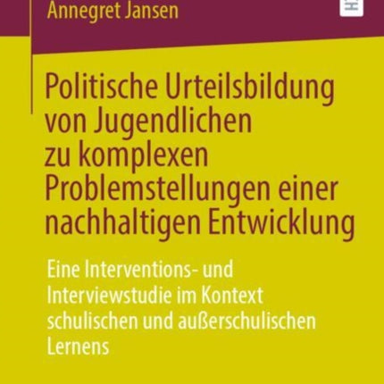 Politische Urteilsbildung von Jugendlichen zu