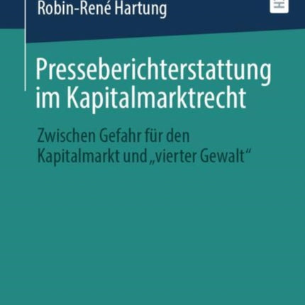 Presseberichterstattung im Kapitalmarktrecht