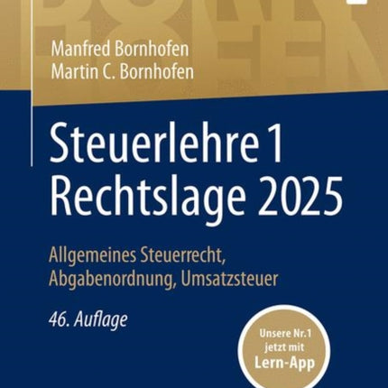 Steuerlehre 1 Rechtslage 2025
