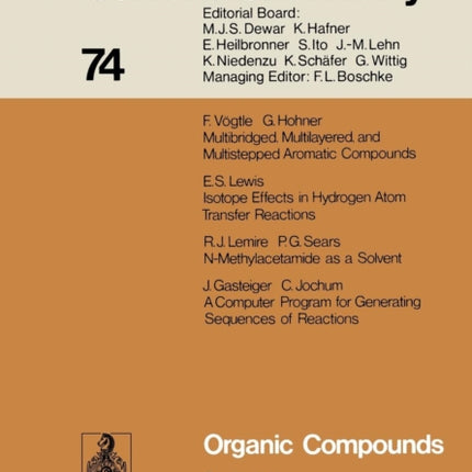 Organic Compounds: Syntheses / Stereochemistry / Reactivity