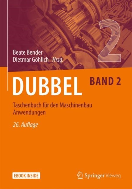 Dubbel Taschenbuch fr den Maschinenbau 2 Anwendungen