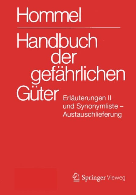 Handbuch der gefährlichen Güter. Erläuterungen II. Austauschlieferung, Dezember 2020: Gewässerverunreinigung