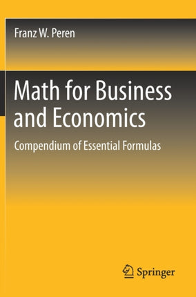 Math for Business and Economics