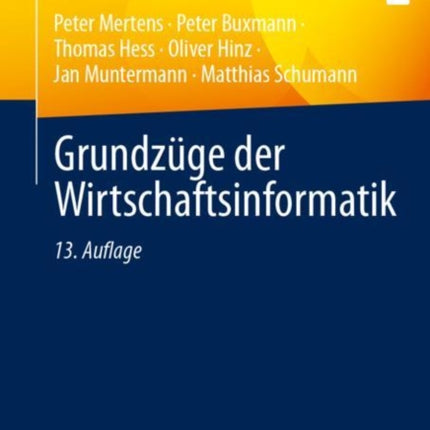 Grundzüge der Wirtschaftsinformatik