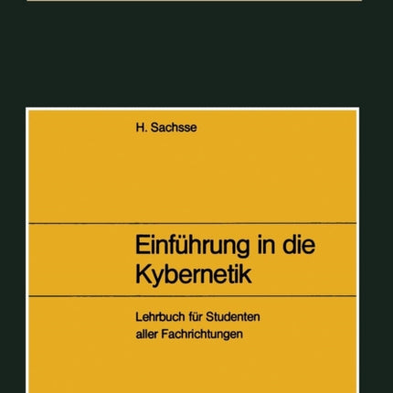 Einführung in die Kybernetik: unter besonderer