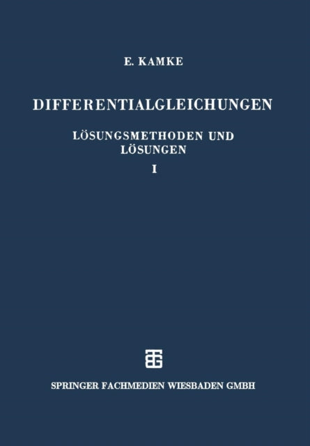 Differentialgleichungen Lösungsmethoden und