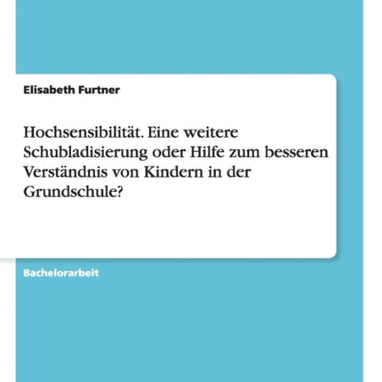 Hochsensibilitt Eine weitere Schubladisierung