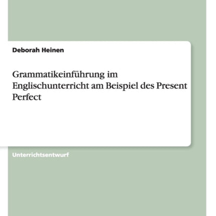 Grammatikeinführung im Englischunterricht am