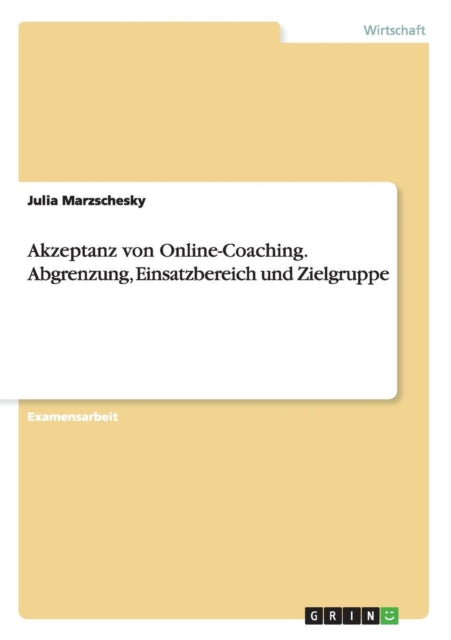 Akzeptanz von OnlineCoaching Abgrenzung