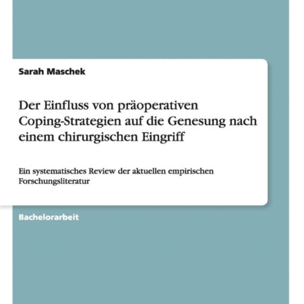 Der Einfluss von properativen CopingStrategien