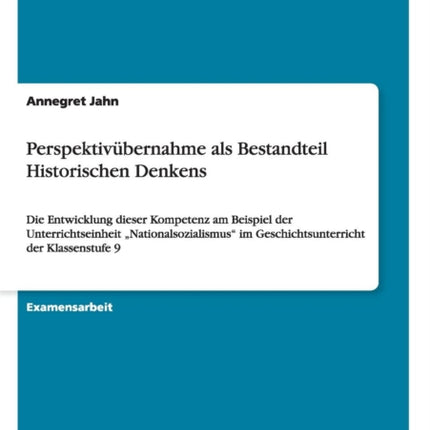 Perspektivbernahme als Bestandteil Historischen