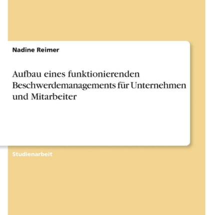 Aufbau eines funktionierenden