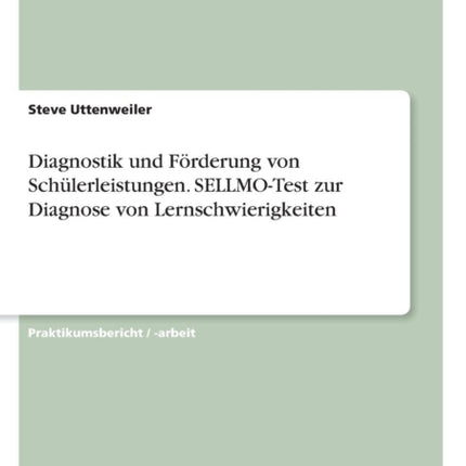 Diagnostik und Frderung von Schlerleistungen