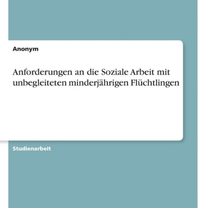 Anforderungen an die Soziale Arbeit mit