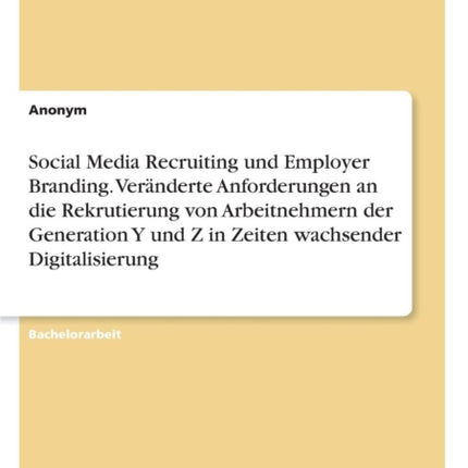Social Media Recruiting und Employer Branding