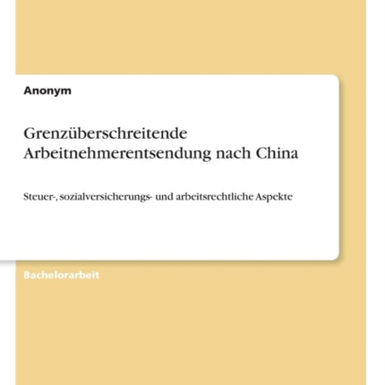 Grenzberschreitende Arbeitnehmerentsendung nach