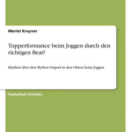 Topperformance beim Joggen durch den richtigen