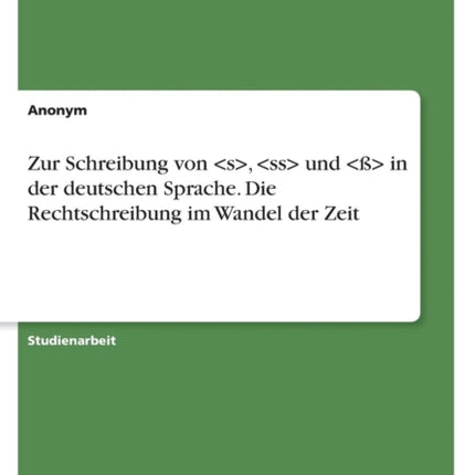 Zur Schreibung von und in der deutschen Sprache Die Rechtschreibung im Wandel der Zeit