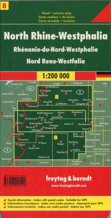 North Rhine-Westphalia Sheet 8 Road Map 1:200 000