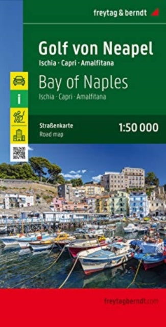 Bay of Naples - Ischia - Capri - Amalfitana Road Map 1:50 000