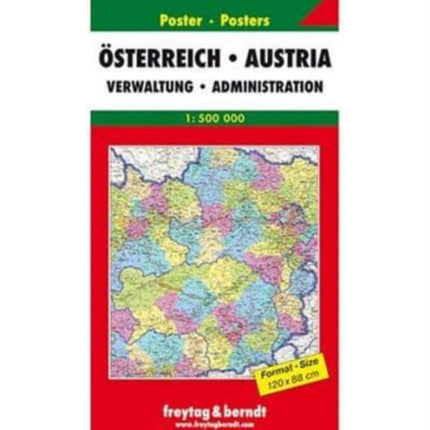 Austria Administration Map 1:500 000