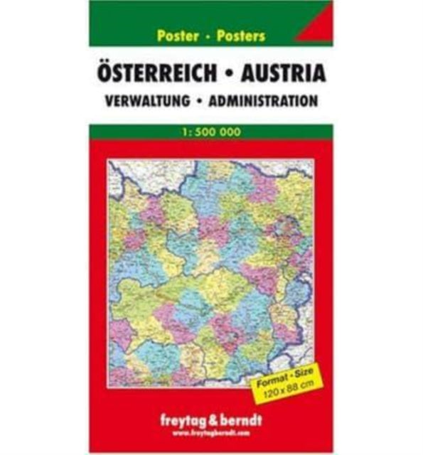 Austria Administration Map 1:500 000