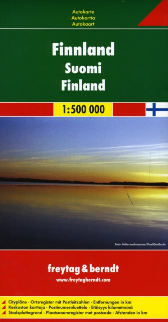 Finland Road Map 1:500 000